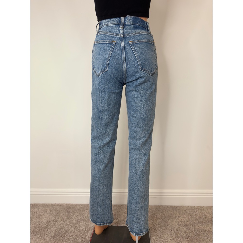 Abercrombie & Fitch The 90s Straight Ultra High Rise Jeans Medium Wash 24 00R - Picture 3 of 16